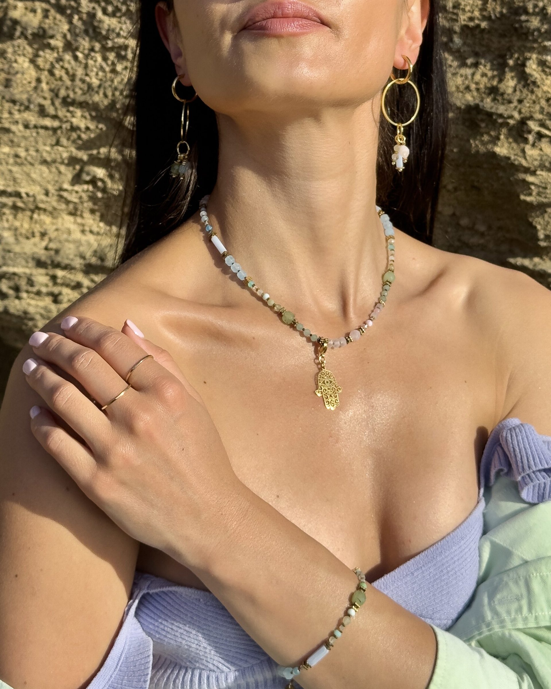 PROTECTION ENERGY - Alice Set necklace bracelet earrings